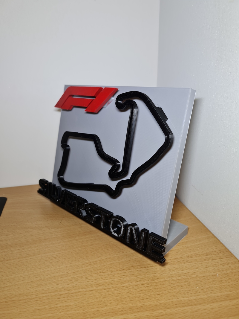 F1 Silverstone 3D Plaque