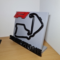 Small F1 Silverstone 3D Plaque 3D Printing 494913