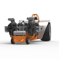 Pulling tractor with 5 engines V8 Version 6 Scale 1:25 - Thumbnail 5