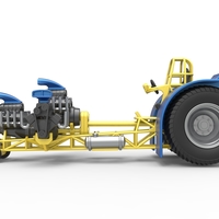 Pulling tractor with 4 engines V8 Version 6 Scale 1:25 - Thumbnail 8