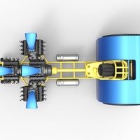 Pulling tractor with 4 engines V8 Version 6 Scale 1:25 - Thumbnail 10