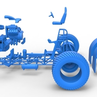 Pulling tractor with 4 engines V8 Version 6 Scale 1:25 - Thumbnail 19