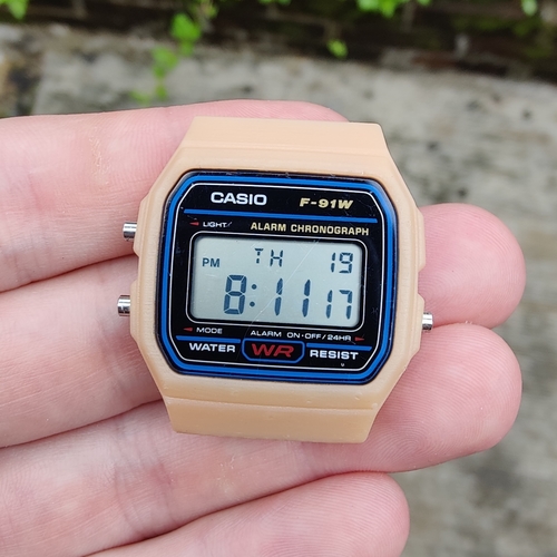 Casio F91W Case Original Design 3D Print 495170