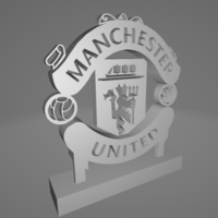 Small Manchester United Logo Statue 3D Printing 495306