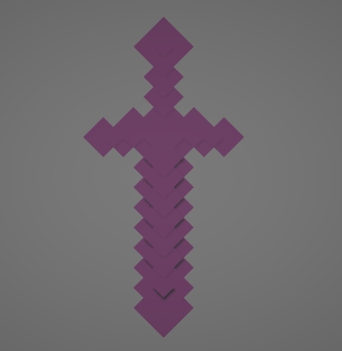 Minecraft Sword 3D Print 495319