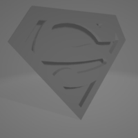 Small Superman Logo 3D Printing 495342