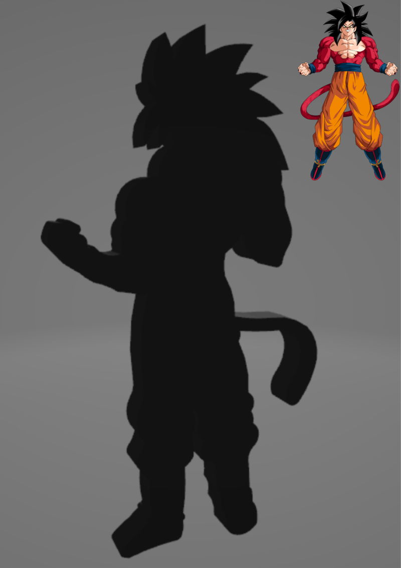 GOKU SUPER SAIYAN 4 WALL DECORATION