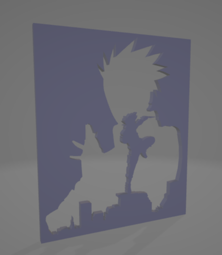 KAKASHI WALL ART V2 3D Print 495420