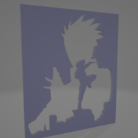 Small KAKASHI WALL ART V2 3D Printing 495420