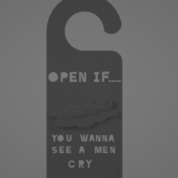 SAD BOY DOOR TAG - Thumbnail 1