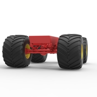 Diecast old school monster truck chassis Scale 1:25 - Thumbnail 5