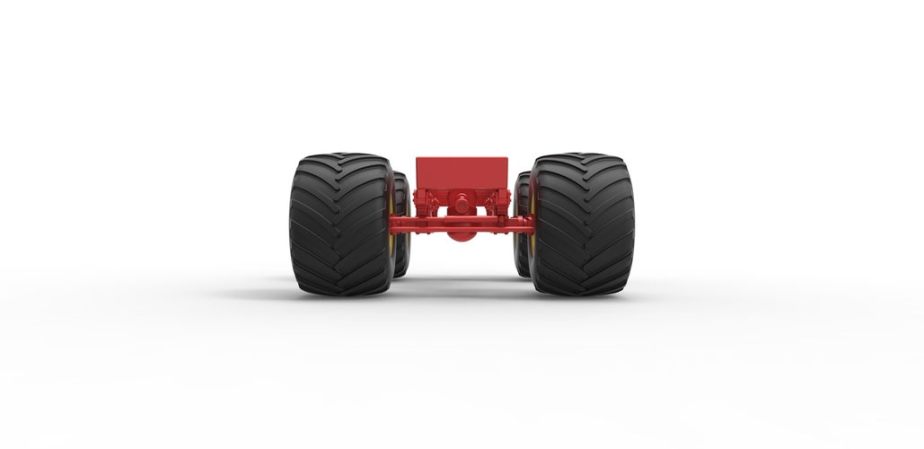 Diecast old school monster truck chassis Scale 1:25 3D Print 495476