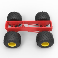 Diecast old school monster truck chassis Scale 1:25 - Thumbnail 9