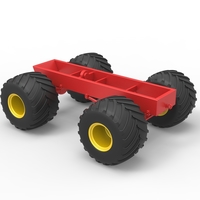 Diecast old school monster truck chassis Scale 1:25 - Thumbnail 11