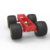 Diecast old school monster truck chassis Scale 1:25 - Thumbnail 12