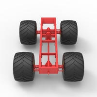 Diecast old school monster truck chassis Scale 1:25 - Thumbnail 13