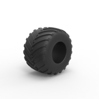 Diecast Monster Jam tire 18 Scale 1:25 - Thumbnail 2