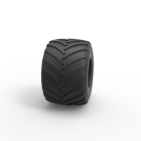 Diecast Monster Jam tire 18 Scale 1:25 - Thumbnail 3