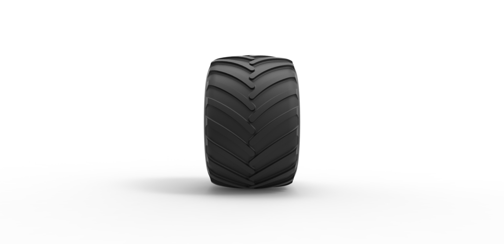 Diecast Monster Jam tire 18 Scale 1:25 3D Print 495491
