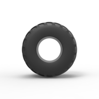 Diecast Monster Jam tire 18 Scale 1:25 - Thumbnail 5