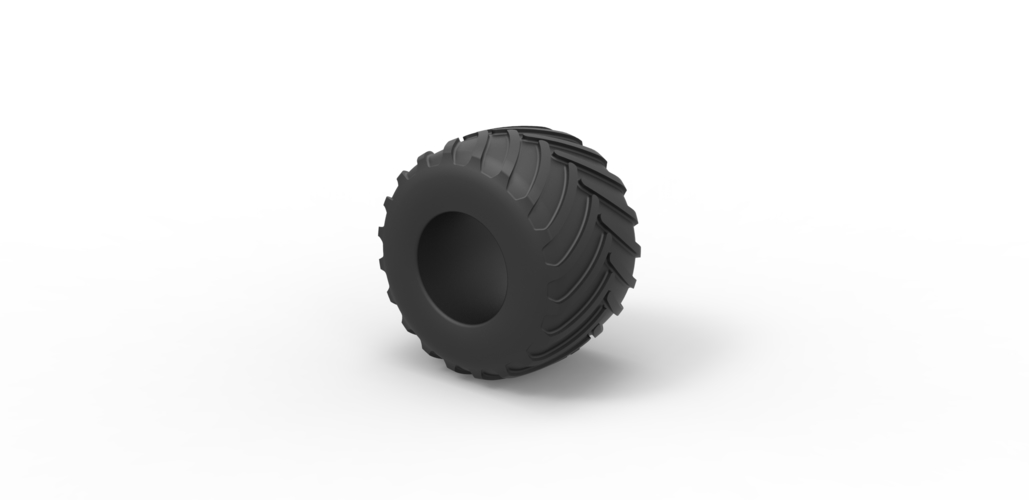 Diecast Monster Jam tire 18 Scale 1:25 3D Print 495494