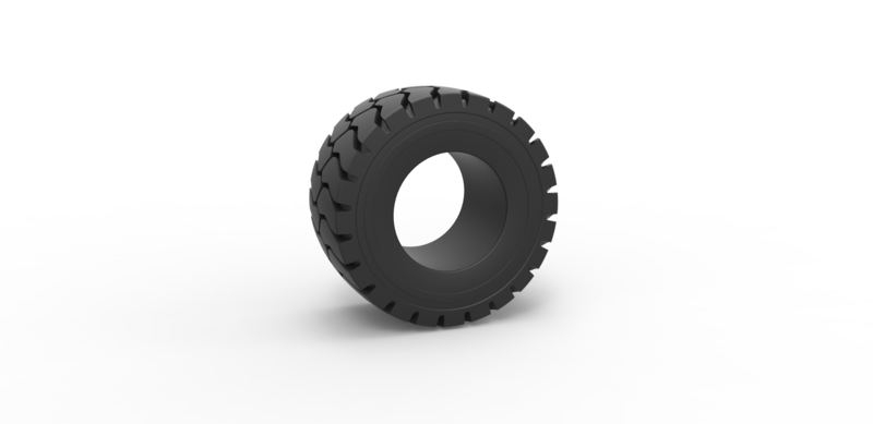 Tractor tire 9 Scale 1:25