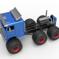 Diecast Monster truck 6x6 Scale 1:25 - Thumbnail 3