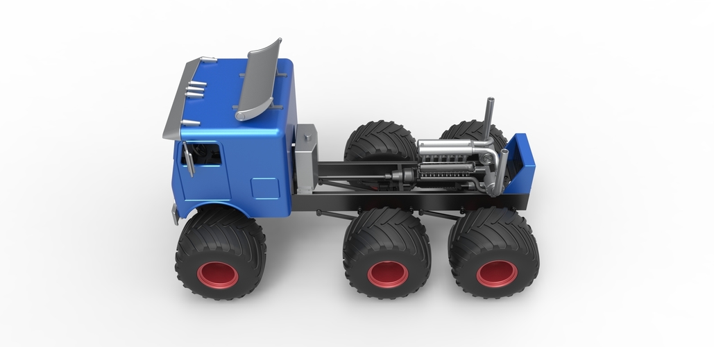 Diecast Monster truck 6x6 Scale 1:25 3D Print 495553