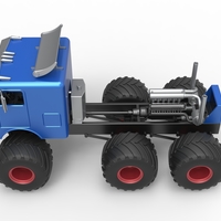 Diecast Monster truck 6x6 Scale 1:25 - Thumbnail 9