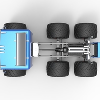 Diecast Monster truck 6x6 Scale 1:25 - Thumbnail 10