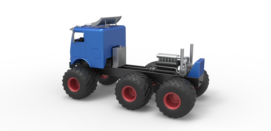 Diecast Monster truck 6x6 Scale 1:25 3D Print 495555