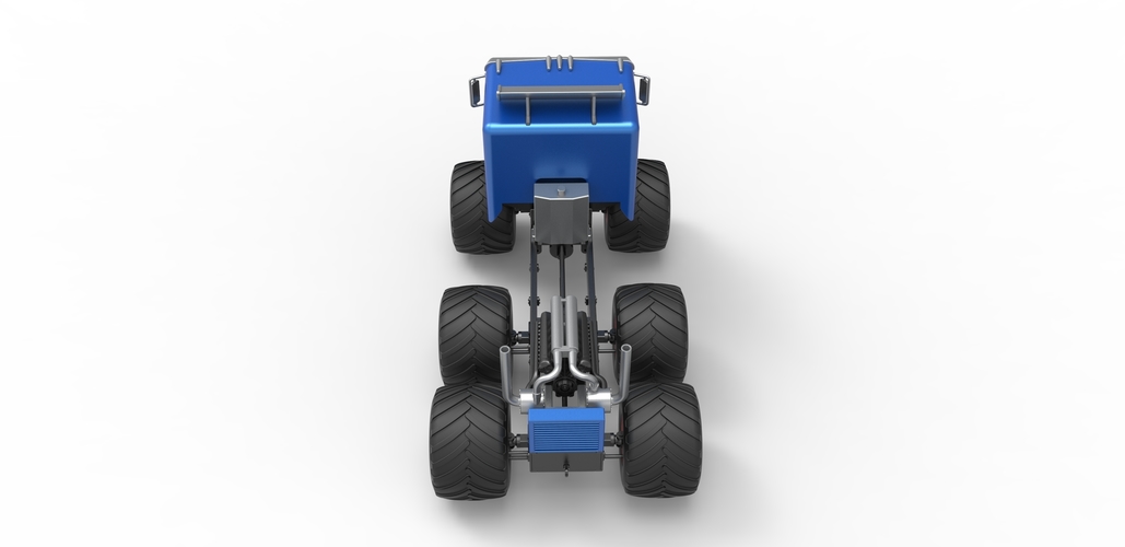 Diecast Monster truck 6x6 Scale 1:25 3D Print 495558