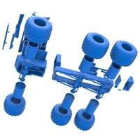 Diecast Monster truck 6x6 Scale 1:25 - Thumbnail 17