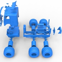 Diecast Monster truck 6x6 Scale 1:25 - Thumbnail 20