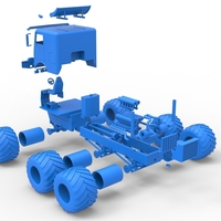 Diecast Monster truck 6x6 Scale 1:25 - Thumbnail 21