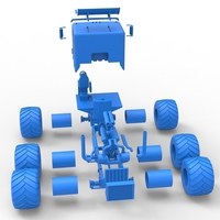 Diecast Monster truck 6x6 Scale 1:25 - Thumbnail 22