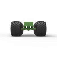 Diecast old school monster truck chassis 6x6 Scale 1:25 - Thumbnail 13