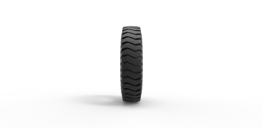 Diecast semi truck tire 3 Scale 1:25 3D Print 495740