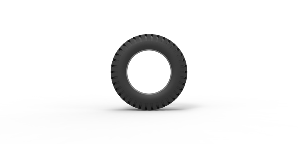 Diecast semi truck tire 3 Scale 1:25 3D Print 495741