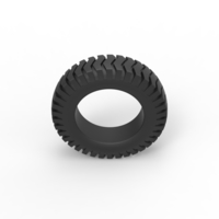 Semi truck tire 3 Scale 1:25 - Thumbnail 6