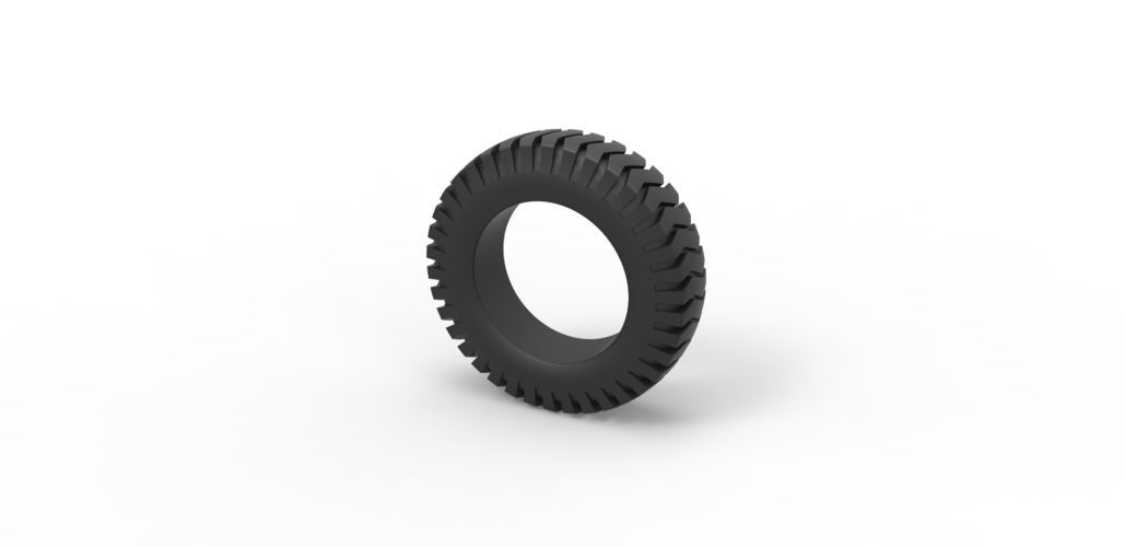 Diecast semi truck tire 3 Scale 1:25 3D Print 495743