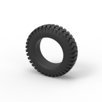 Semi truck tire 3 Scale 1:25 - Thumbnail 7