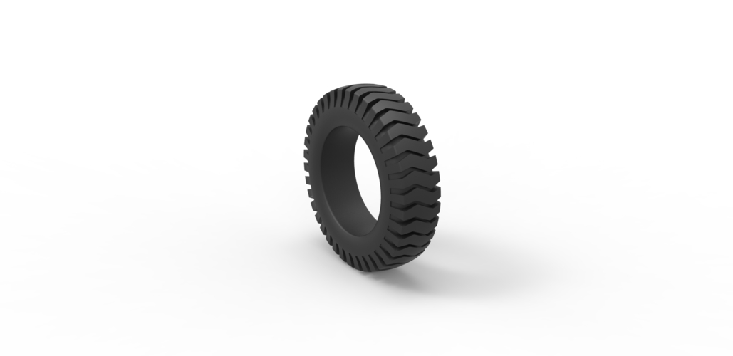 Diecast semi truck tire 3 Scale 1:25 3D Print 495744