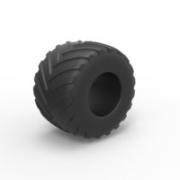 Diecast Monster Jam tire 19 Scale 1:25 - Thumbnail 2