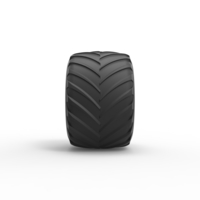 Diecast Monster Jam tire 19 Scale 1:25 - Thumbnail 4