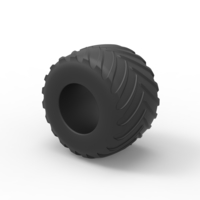Diecast Monster Jam tire 19 Scale 1:25 - Thumbnail 7