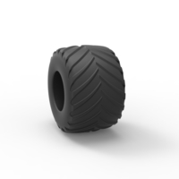 Diecast Monster Jam tire 19 Scale 1:25 - Thumbnail 8