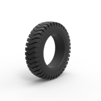 Semi truck tire 4 Scale 1:25 - Thumbnail 2