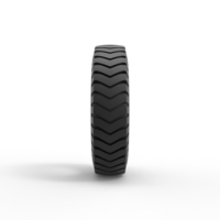 Semi truck tire 4 Scale 1:25 - Thumbnail 4