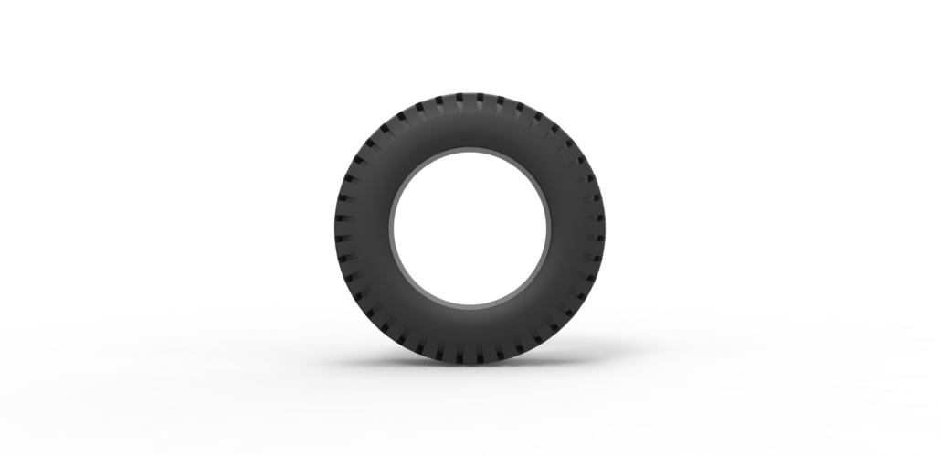 Diecast semi truck tire 4 Scale 1:25 3D Print 495761